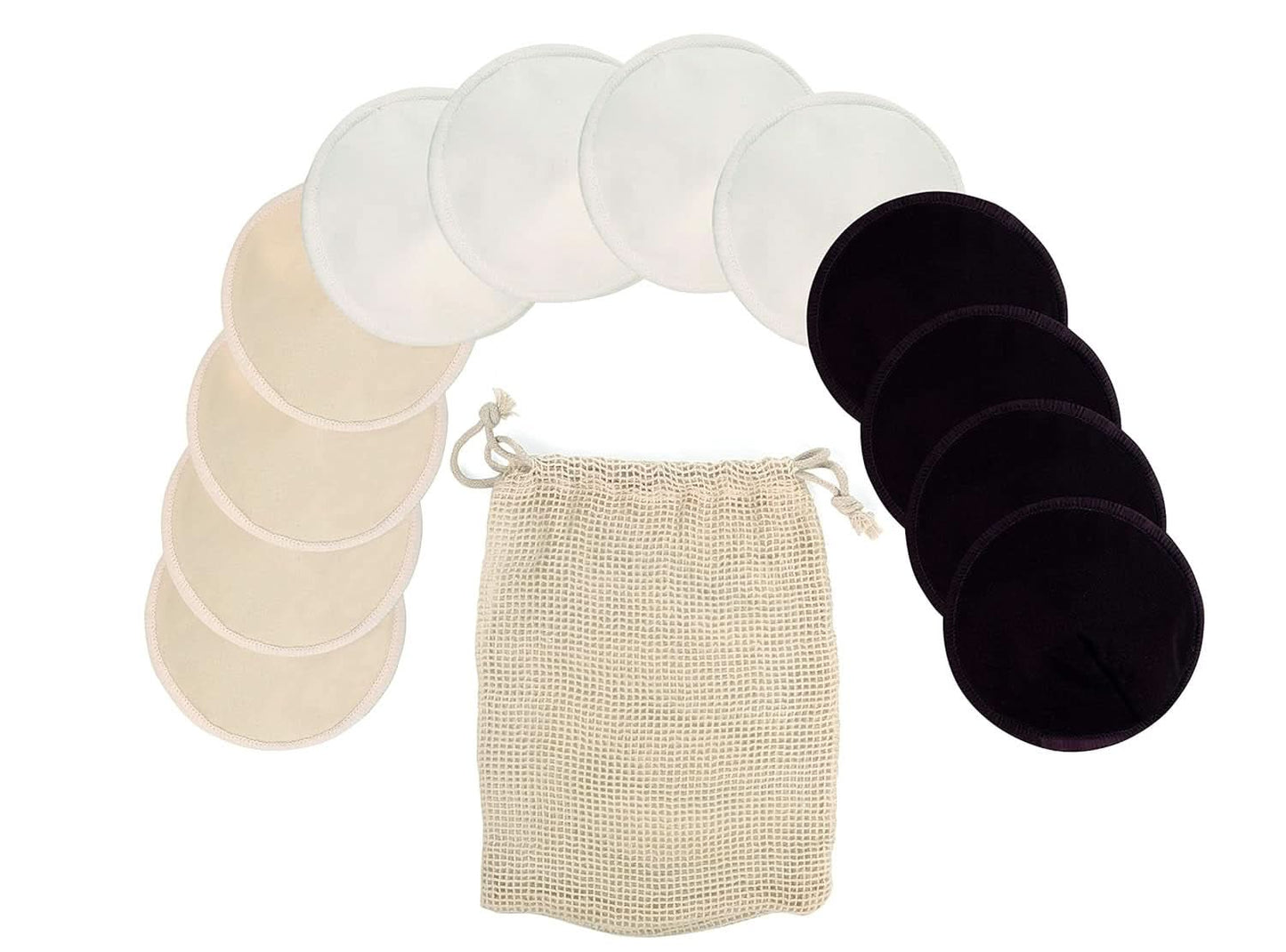 Coussinets d'allaitement Jané, lavables et réutilisables Accessoires d'alimentation et d'allaitement Baby Naty Shop M 12 unités/paquet