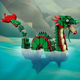 LEGO Creator 3In1 Green Dragon - Jouet - Se transforme en serpent de mer ou en phénix - Jouet de construction animalier pour enfants - Cadeau pour garçons et filles à partir de 9 ans 31161 Jeux de construction Besuche den LEGO-Store