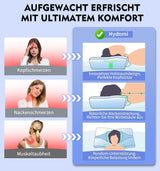 Oreiller cervical en mousse à mémoire de forme Oreiller orthopédique ergonomique pour les douleurs au cou et aux épaules - Oreiller de couchage rafraîchissant pour les dormeurs sur le côté, le dos et le ventre avec soutien du cou Oreillers orthopédiques cervicaux Naty Shop