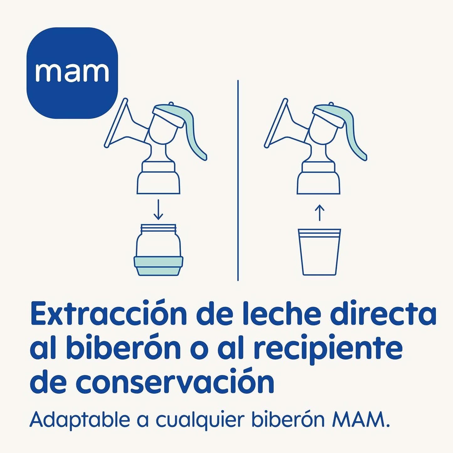 MAM Tire-lait manuel E102 - Tire-lait pour le lait maternel, confortable et efficace Accessoires Alimentation et Allaitement Bebe Naty Shop