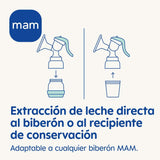 MAM Tire-lait manuel E102 - Tire-lait pour le lait maternel, confortable et efficace Accessoires Alimentation et Allaitement Bebe Naty Shop