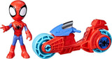 SPIDEY et SES AMAZING FRIENDS Figurine de moto Marvel Spidey, jouet pour garçons et filles à partir de 3 ans Figurines d'action Naty Shop Motorcycle Spidey