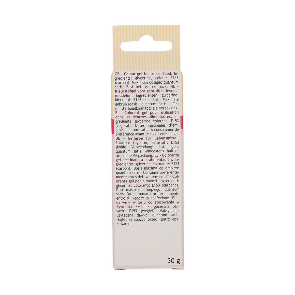 Colorant alimentaire Funcakes, gel noir : Colorant alimentaire très concentré pour pâte, crème, fondant et pâte d'amande. Dosage facile. Une seule goutte pour créer des couleurs vibrantes. Halal. 30g.