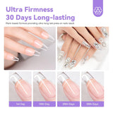 Saviland Colle solide pour pointes d'ongles : 2 pièces 15 g de colle artificielle extra forte à pression sur les ongles, colle UV gel pour femmes, salon de maison, bricolage, lampe UV/LED durcie