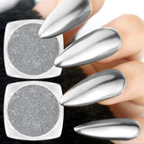 White Pearl Chrome Nagel Pulver, Irisierendes Aurora Pulver Metallic Spiegel Effect Glitter Pulver Pearlescent Eis Transparent Meerjungfrau Pigment Perle Glitter Staub pour Nail Art Décoration
