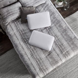 Oreiller en mousse à mémoire de forme Sealy Essentials Standard Blanc 2 pièces Naty Shop Oreillers standard