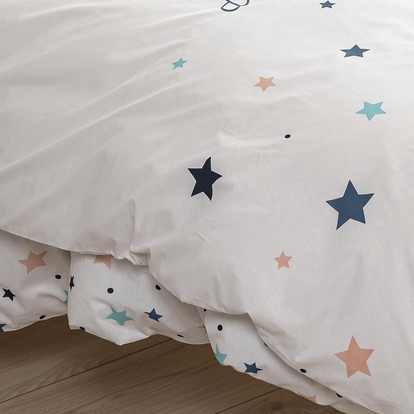 Parure de lit enfant, réversible, Literie Étoiles - enfants Naty Shop