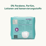 Couches Bambo Nature pour bébés, taille 0 (1-3 kg), 144 pcs, boîte mensuelle | Couches haut de gamme avec protection améliorée contre les fuites | Confort et liberté ultimes pour les nouveau-nés | Couches testées dermatologiquement