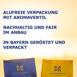 Martermühle Café Crème Kaffeebohnen 500g mittelkräftig I Arabica I Saveurs : Brauner Zucker, Haselnuss, Schokolade I Ganze Kaffeebohnen schonend geröstet, säurearm