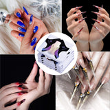 100 modèles d'ongles en gel, accessoires d'ongles artificiels, modèles d'ongles auto-adhésifs pour nail art, ongles en gel, extensions d'ongles artificiels