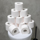 Papier toilette Renova 4 couches blanc décoré parfumé - 12 rouleaux rouleau Blanco Decorado Perfumado