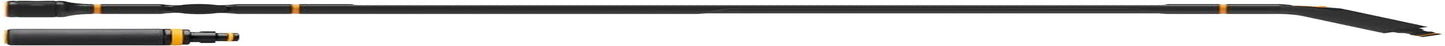 Fiskars Kit de tuyaux d'eau pour roue à eau avec 2 connecteurs de tuyau et connecteur de robinet, taille universelle, niveau de rigidité en torsion 4 (sur 5), 1,8 m, Ø1,3-1,5 cm (1/2-5/8"), noir/orange/bleu, 1057621