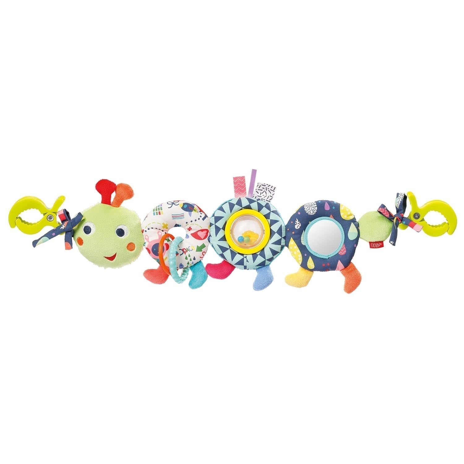 Fehn chaîne de mobile pour bébé Panda Baby Mobile - chaîne de mobile pour bébé avec de jolies figurines - jouet pour bébé à suspendre flexible - jouet de poussette pour bébés et jeunes enfants à partir de 0 mois Baby Toys Naty Shop Caterpillar