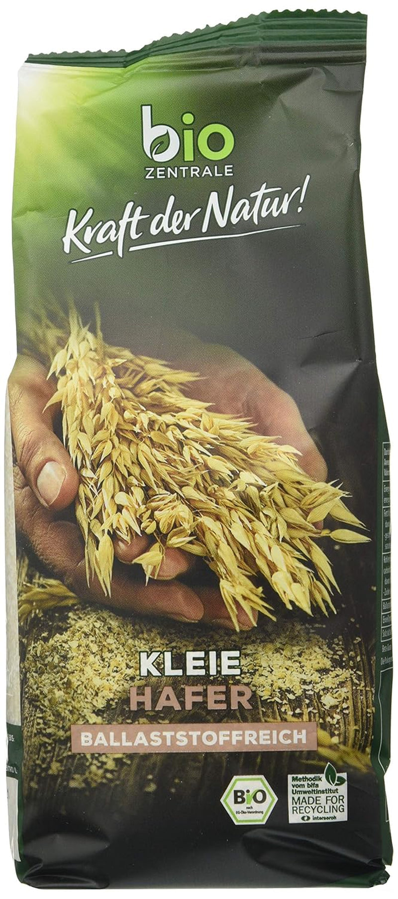 Son d'avoine bio Biocentral 1 kg | Forfait avantageux | Source de protéines riche en fibres | Naturellement végétalien | De l'agriculture de l'UE | Faible teneur en sucre