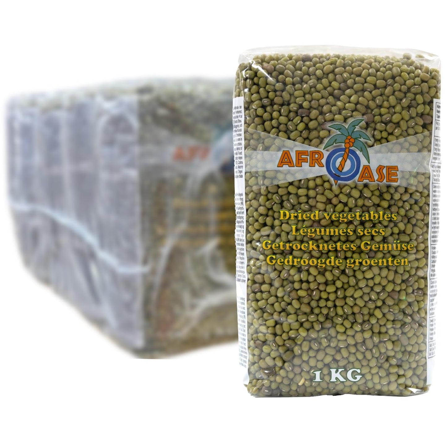 AFROASE - Haricots verts mungo - 1 x 1 kg