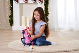 Simba 109483043 - Licorne étoilée Mia and Me 25 cm, cheval jouet avec étoiles phosphorescentes sur le corps et la brosse à cheveux, à partir de 3 ans