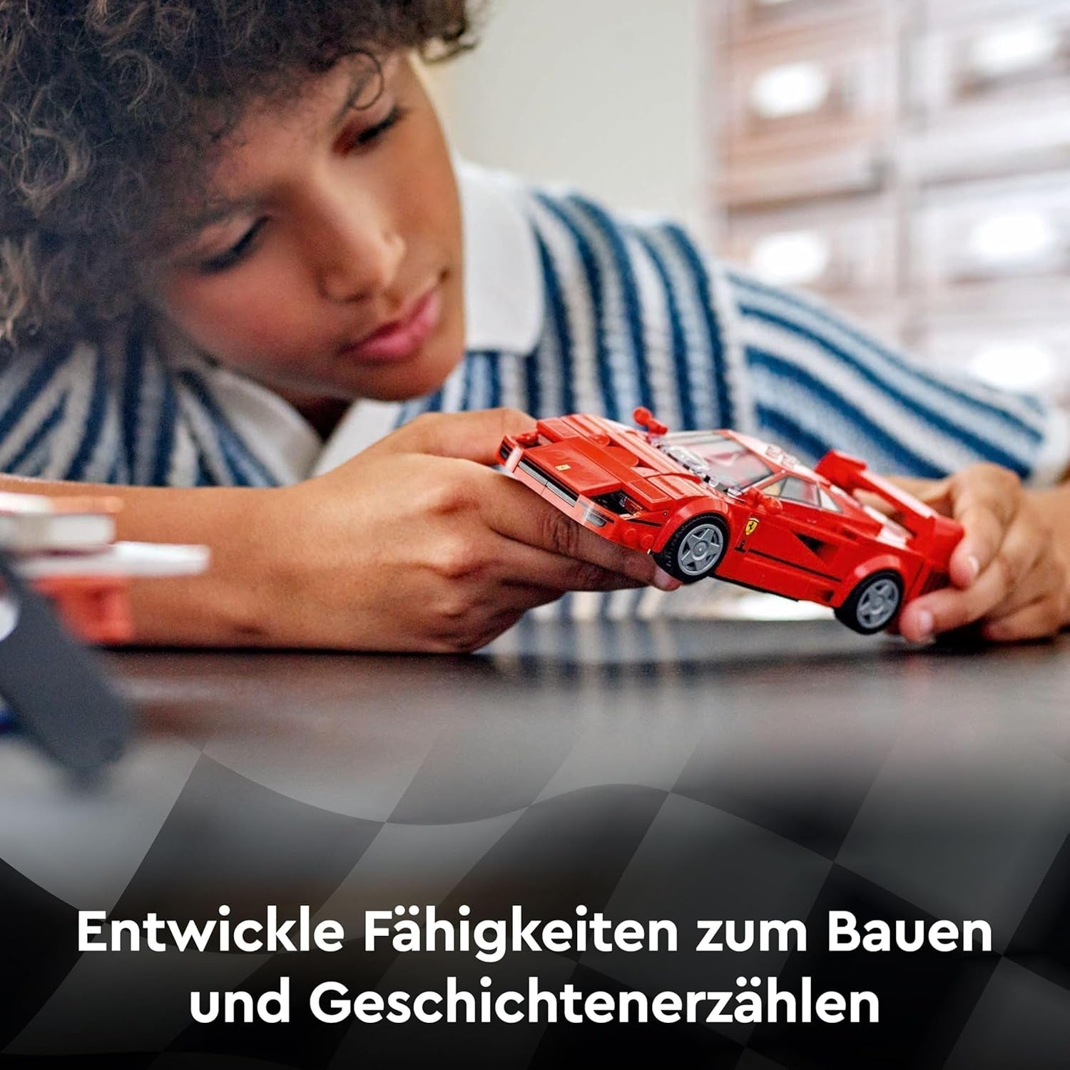 LEGO Speed Champions Ferrari F40 Super voiture de sport, ensemble de jeu avec voiture jouet à construire et pilote de figurine, ensemble de construction de collection pour enfants, cadeau pour garçons et filles 76934 Ensembles de construction Besuche den LEGO-Store