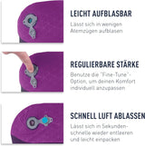 Sea to Summit - Oreiller de soutien lombaire Eros Premium - Oreiller de soutien gonflable - Soulagement du dos - Matériau polyester 50D - Sac de voyage compact - Service, voyage et excursions en voiture - Bleu marine - 93 g