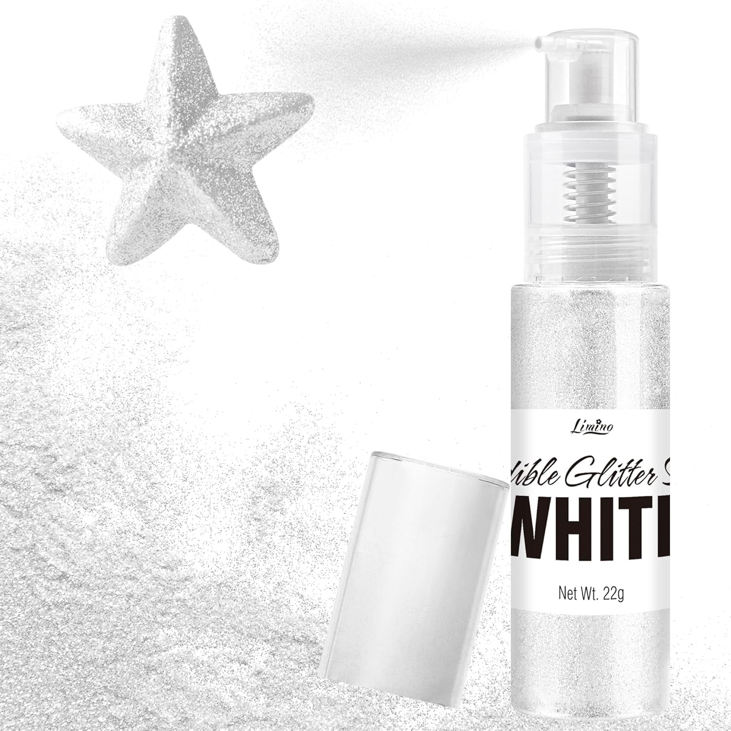 Spray de Paillettes Comestibles - 22G Paillettes Comestibles, Poudre de Paillettes Comestible pour Boissons, Décorations de Gâteaux, Macarons - Poudre de Paillettes Colorantes Alimentaires, Paillettes Comestibles pour Cocktails, Muffins (Rose)