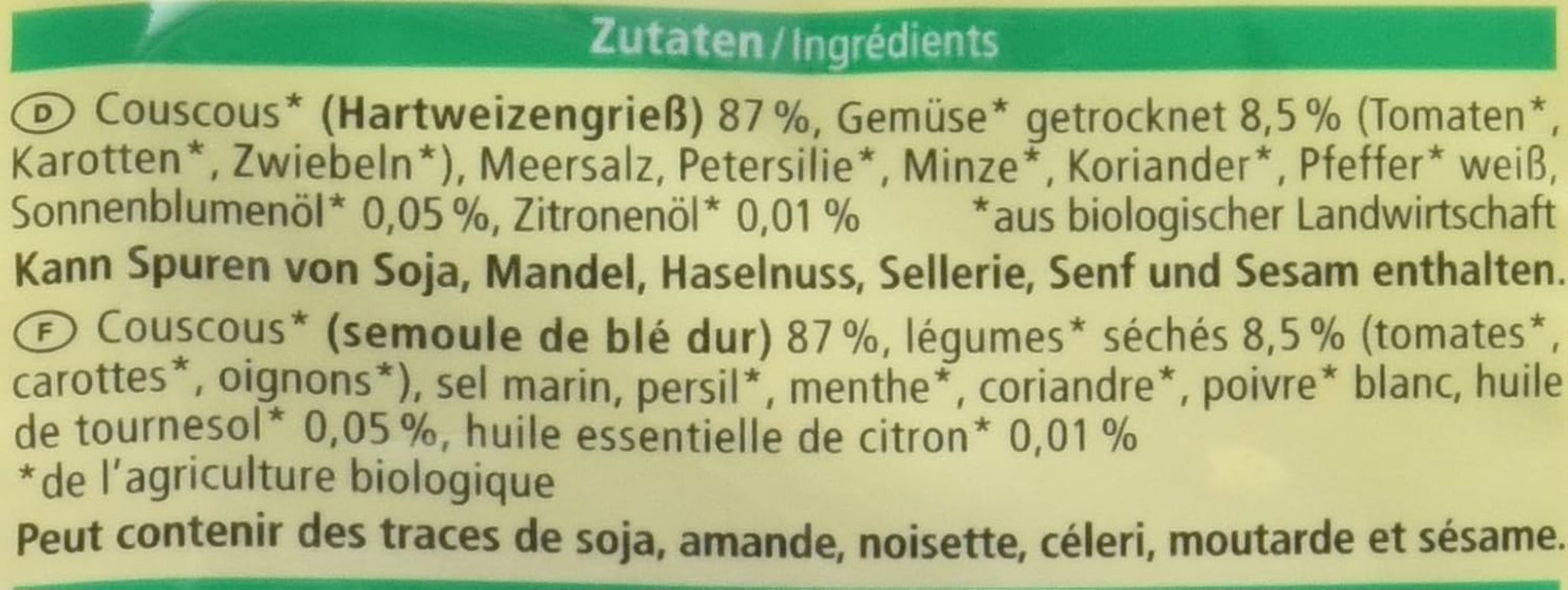 Bio Taboulé-Couscous-Salade, 200 g