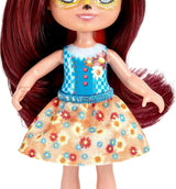 Enchantimals HCF81 - Felicity Fox et sa petite sœur (environ 15 cm et environ 10 cm) et 2 figurines d'animaux, jupe et accessoires amovibles, super cadeau pour les enfants à partir de 3 ans