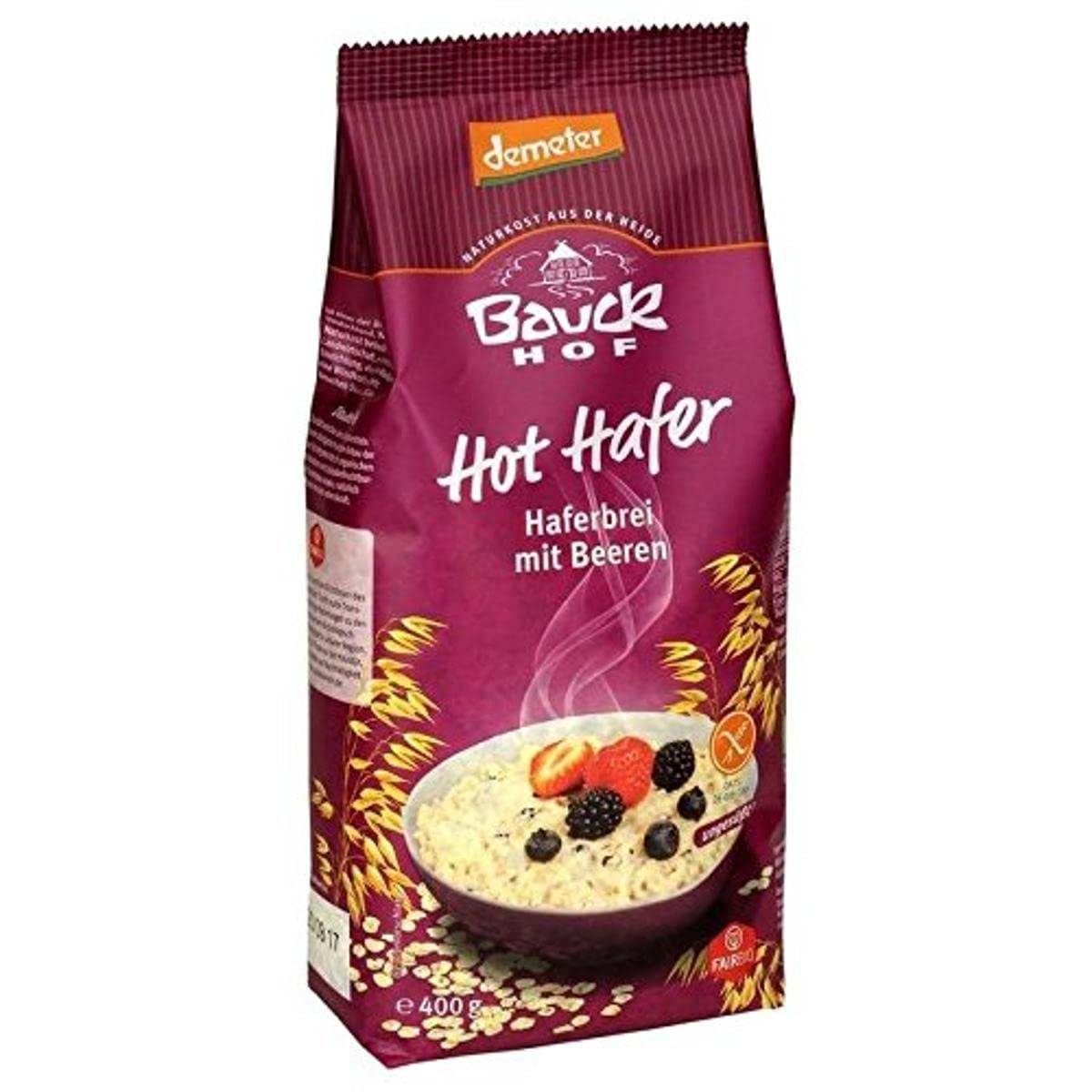 hof Avoine chaude biologique aux baies, 400 g
