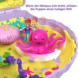 Polly Pocket Boîte de rangement Sac coquillage avec 2 poupées et 1 sous-marin Polly Pocket Sirène Jouet 4 ans et plus GNH11