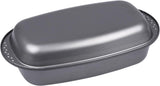 Chg 9942-04 Bratenform Mit Deckel, Antihaftbeschichte, Anthracite-Métallique, 37 X 20 X 7 Cm Moules et plateaux de cuisson Naty Shop
