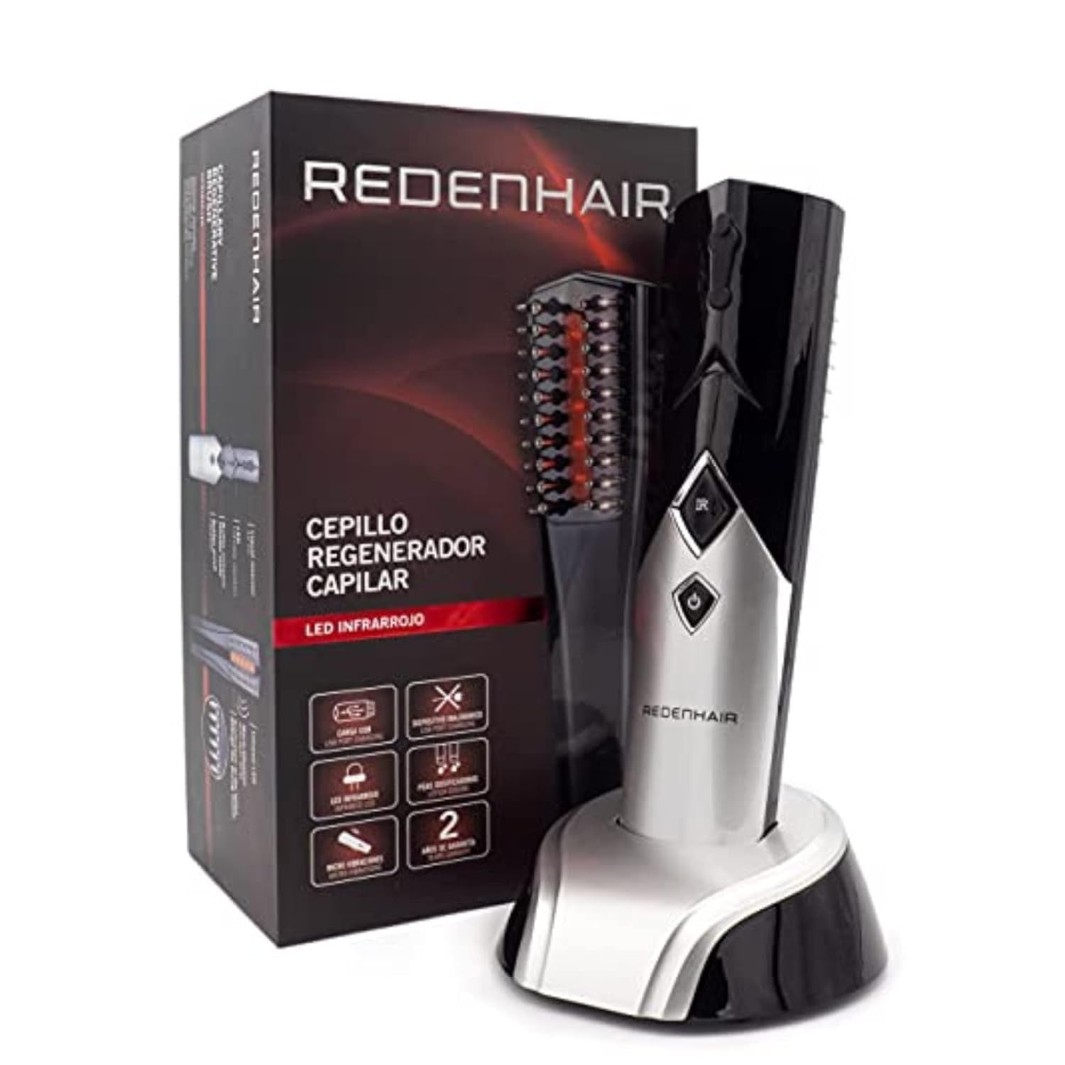 Brosse de régénération des cheveux Redenhair - Traitement contre la chute des cheveux - Stimulateur de croissance des cheveux - Croissance idéale des cheveux - Prévention de la chute des cheveux pour femmes et hommes Soins capillaires Naty Shop Default Title