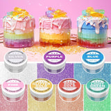 Paillettes comestibles – 6 g en poudre de colorant alimentaire pour chocolat, fraise, muffins, gâteaux, fondant (violet)