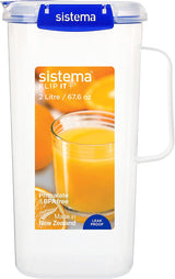 KLIP IT Plus système de bocaux pour conservation des aliments, rond | 300 ml l | bocaux de conservation hermétiques, empilables et hermétiques avec couvercles | convient au réfrigérateur/congélateur | sans BPA | 4 pièces Boîtes de conservation alimentaire Naty Shop 2000 Ml