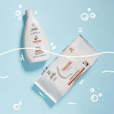 Bionike Triderm Baby Lingettes humides pour peaux sèches et sensibles Effet apaisant et raffermissant Protège et hydrate 72 lingettes