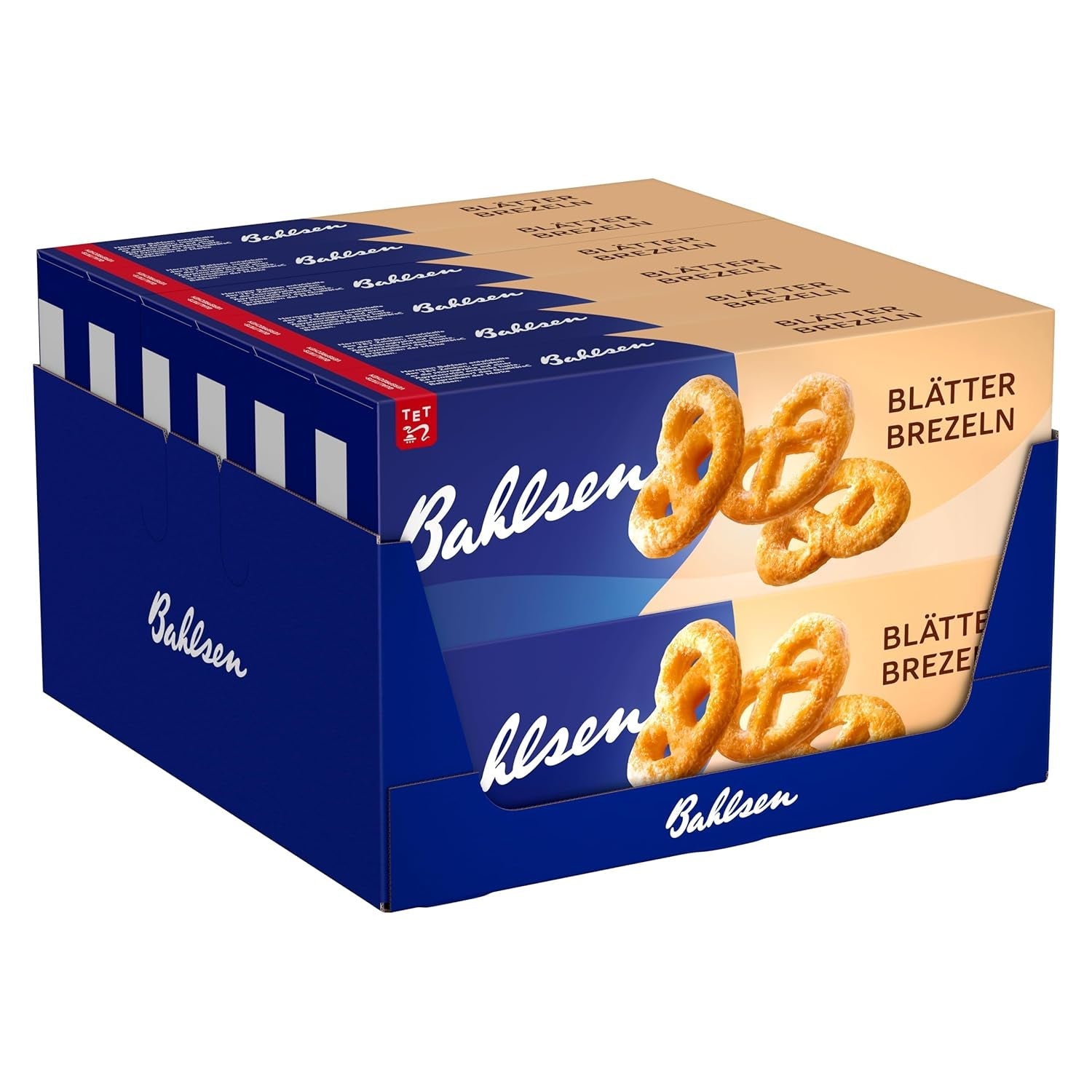 Pâte feuilletée Bahlsen - Paquet de 12 - Pâte feuilletée caramélisée en forme de bretzel (12 x 100g)