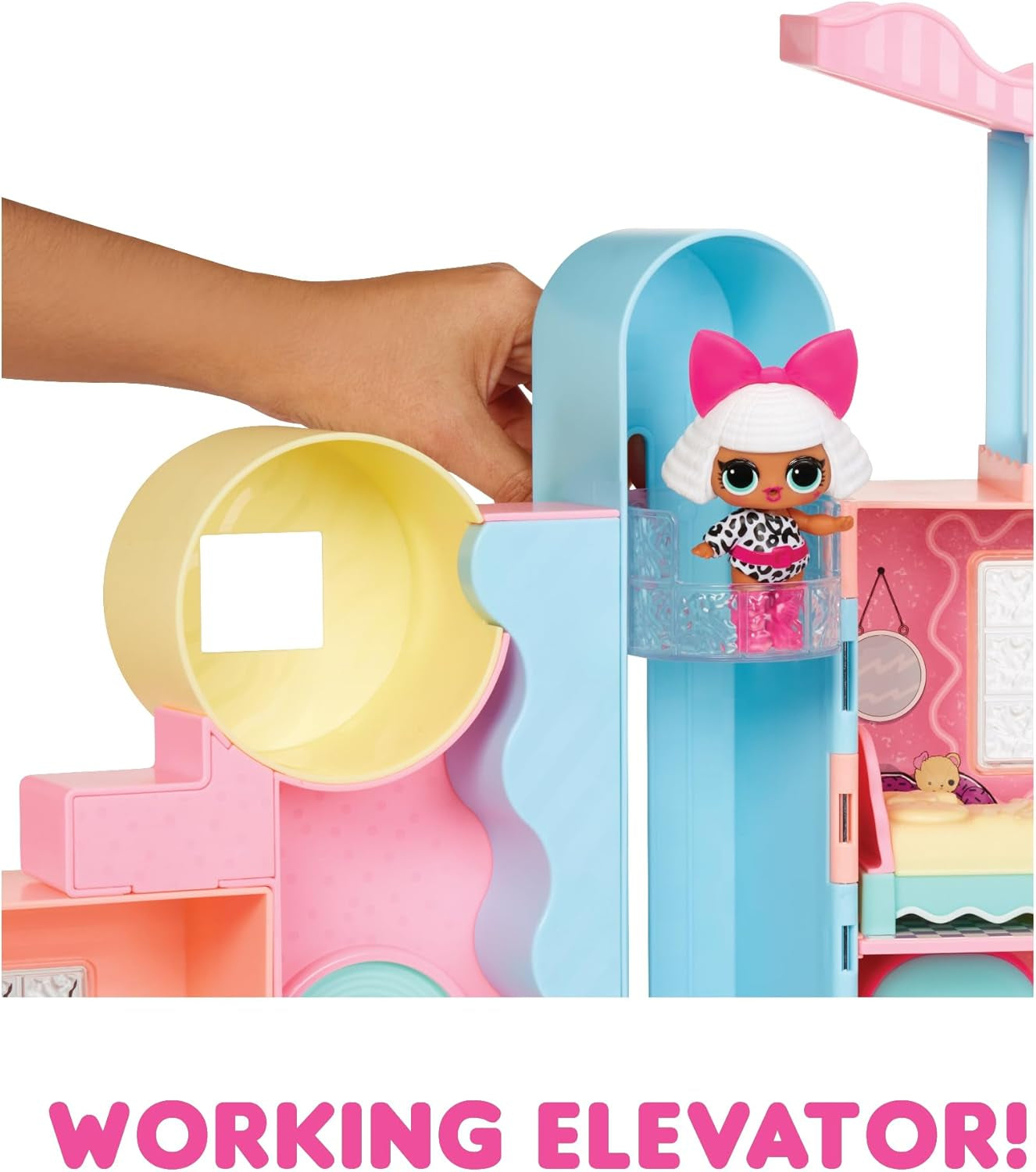 Mdr Surprise ! Maison Magique avec Poupée de Collection Squish Sand et Diva - Coffret de Jeu avec Poupée de Collection, Sable Squish, Surprises et Accessoires - Idéal pour les Filles de 4 Ans et Plus