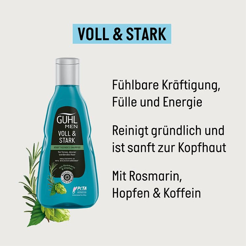 Guhl Men Full & Strong Shampoo - Type de cheveux : Fins, fins, normaux Guhl Shower & Bath