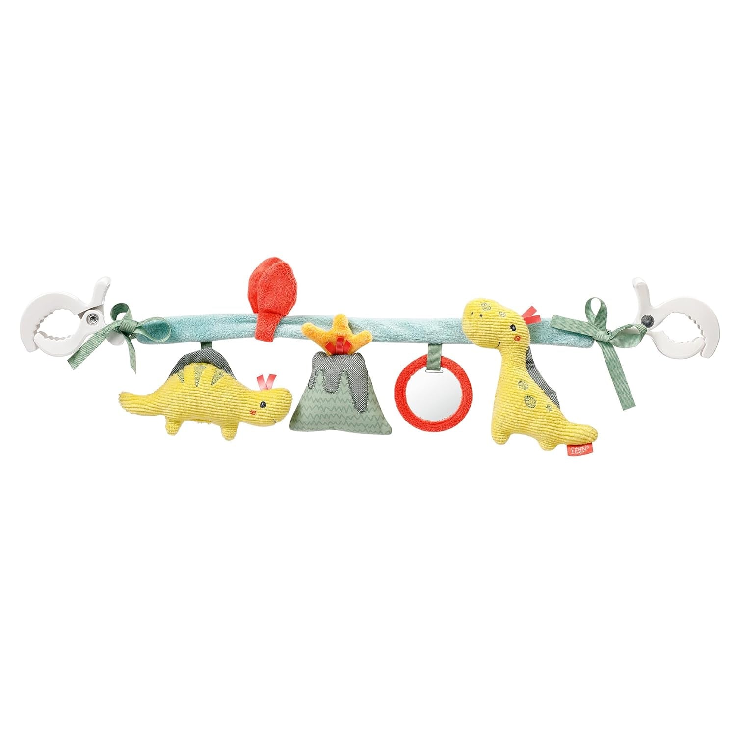 Chaîne de mobile pour bébé Fehn Panda Baby Mobile - chaîne de mobile pour bébé avec de jolies figurines - jouet pour bébé à suspendre flexible - jouet de poussette pour bébés et jeunes enfants à partir de 0 mois Baby Toys Naty Shop Happy Dino