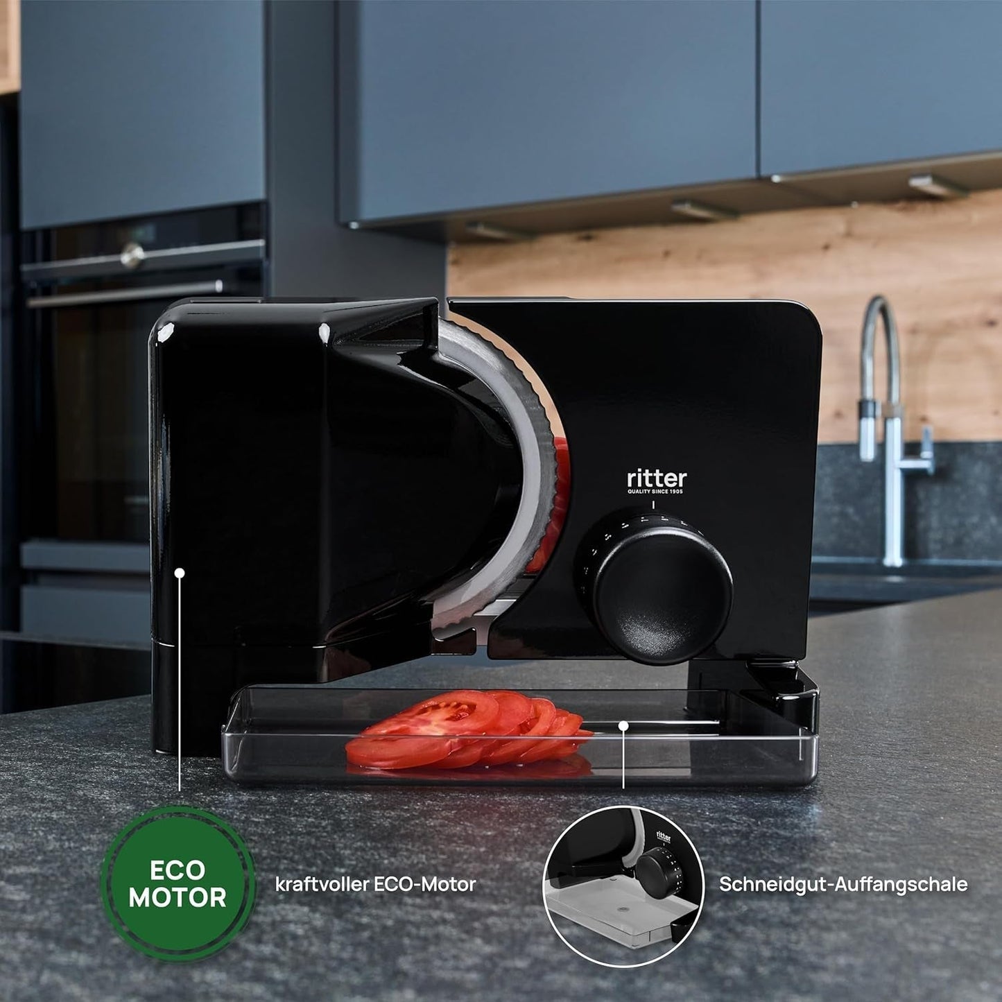 Ritter E 16 Duo plus Machine électrique multifonctionnelle à trancher et à couper les métaux avec moteur écologique, fabriquée en Allemagne Déchiqueteuses et trancheuses Naty Shop