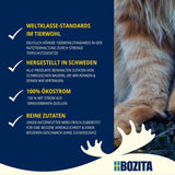 Bozita Mousse MSC Saumon - 12 x 85g nourriture humide pour chat à la texture fine de mousse et de saumon - recette sans céréales, sans sucres ni colorants ajoutés - avec postbiotiques pour soutenir la flore intestinale
