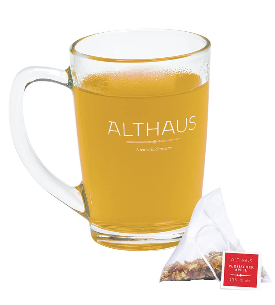 Althaus Tea PERSIAN APPLE ⋅ Thé aux fruits en sachets pyramidaux PYRA PACK ⋅ Thé aux fruits aromatisé à l'arôme pomme ⋅ 15 X 2,75G