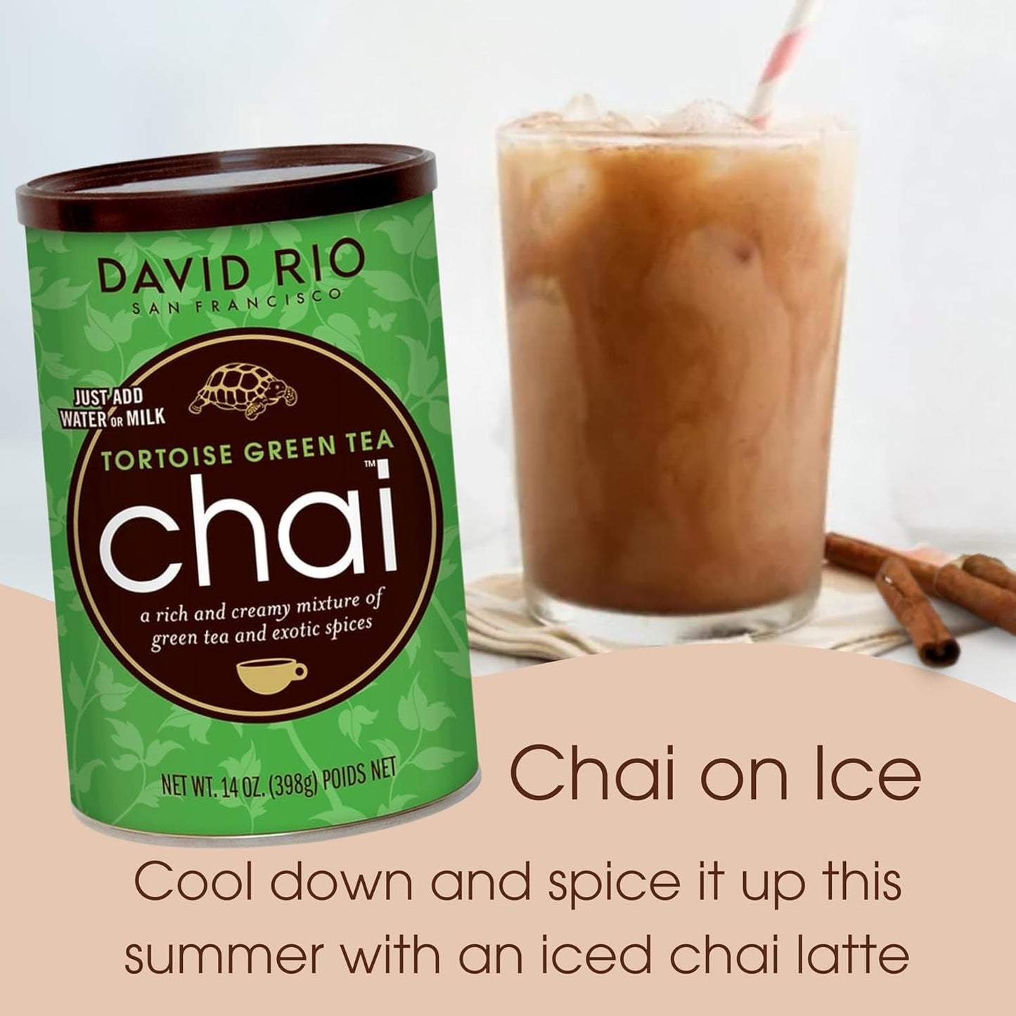 David Rio - Chai Vert Tortue, carton (1 x 398g)