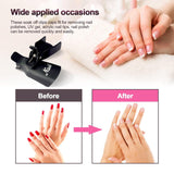 Hanyousheng Pinces à ongles, Clips à ongles, 10 pièces Noir Pinces à ongles, Pinces à ongles, Nails Art Gel Cap, Soak Off Clip Cap UV Gel Poliermittel Entferner Wrap Nail Tool