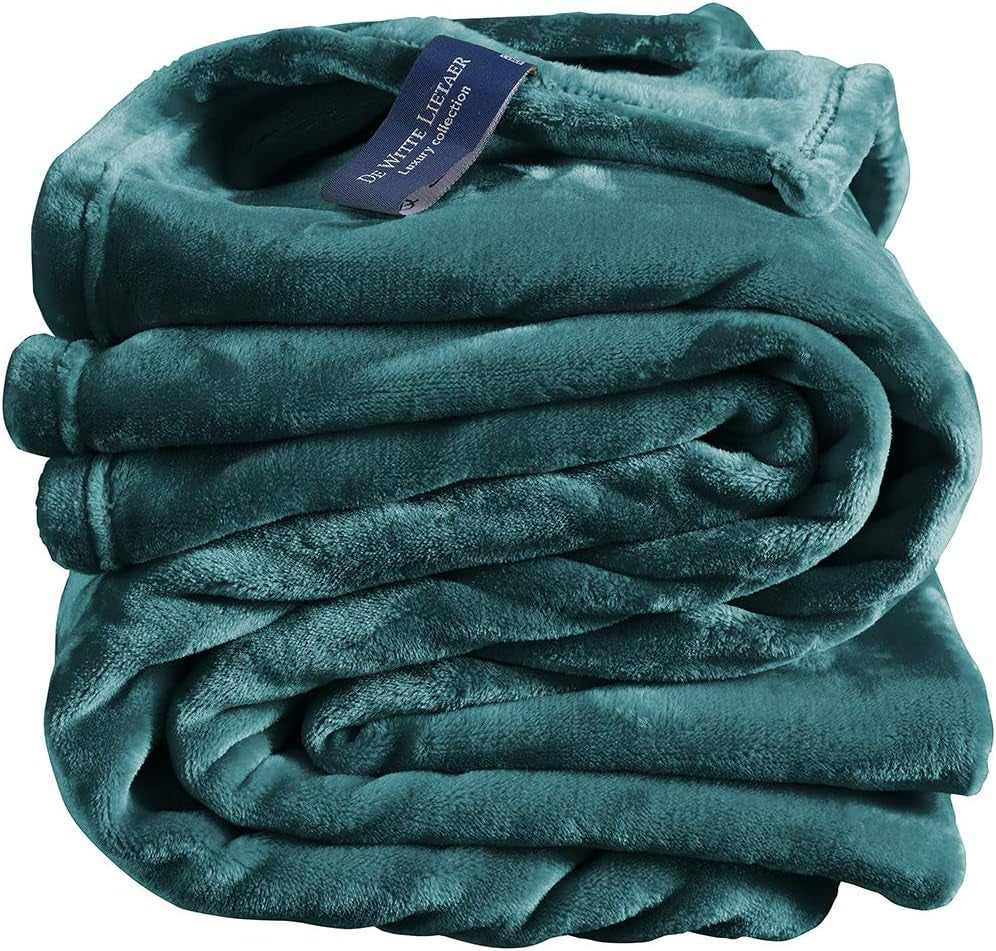 Couverture confortable, polyester, bleu, 150X200 Cm lits et couvertures De Witte Lietaer lac vert vert 150X200