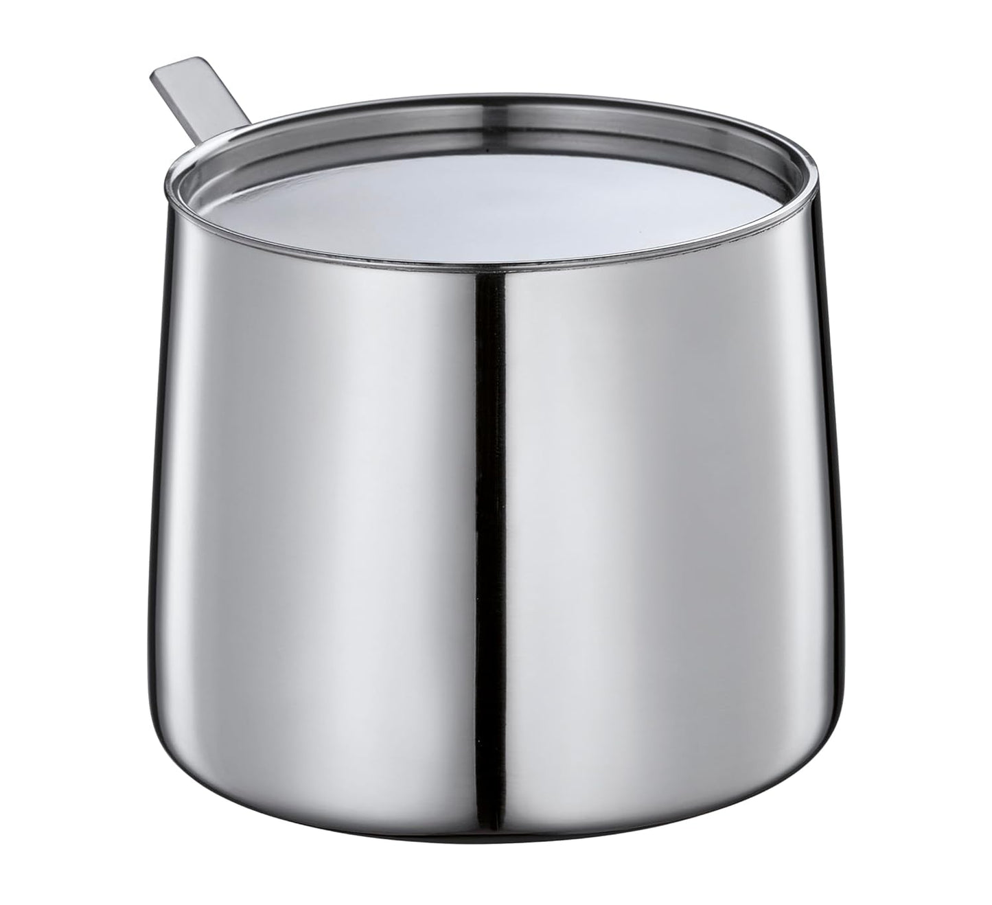 Cilio DELIZIA Dent et tasse de lait | Service à café | Tasse et récipient à lait en acier inoxydable | Empilable | Avec cuillère | Portions 250 ml de lait et 220 g de sucre