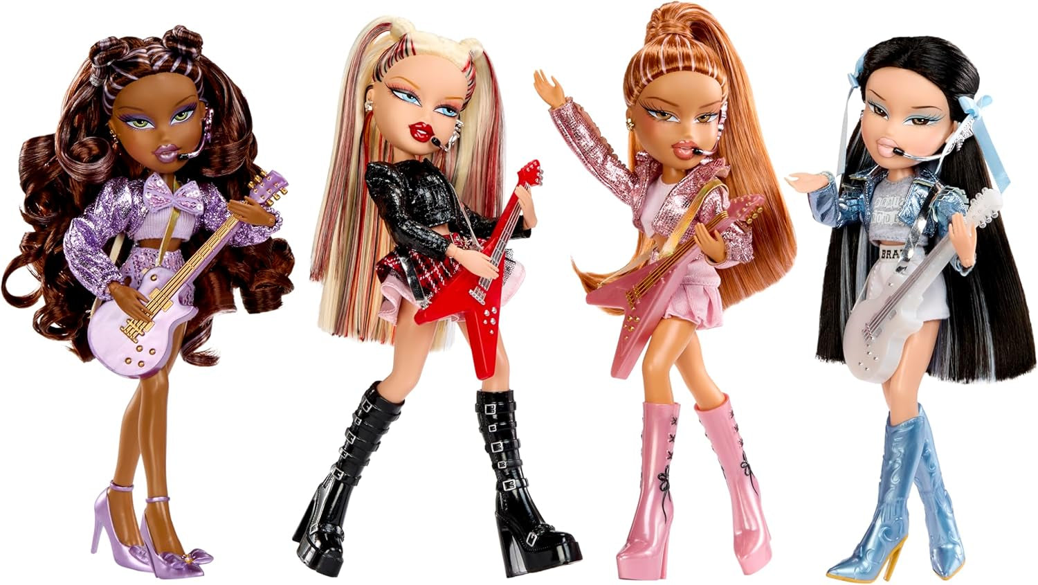 BRATZ Pop Starz Yasmin – Poupée mannequin avec breloque de collection, tenue et accessoires musicaux