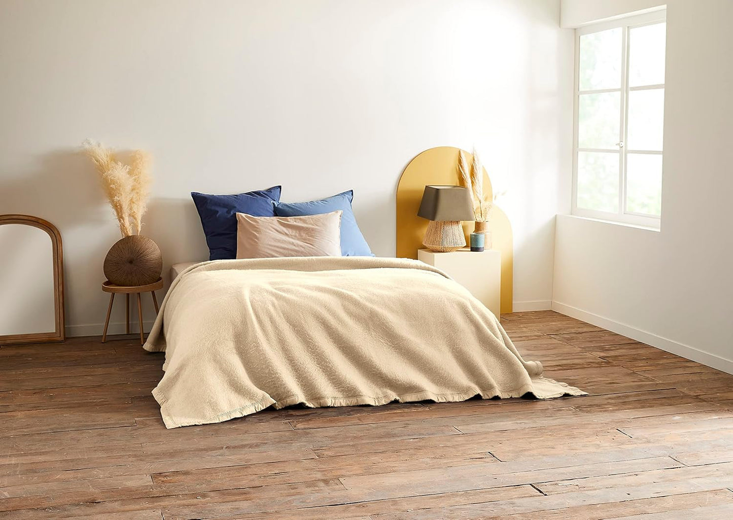 Couverture Toison D'Or, crème, 220 cm X 240 cm Couettes et couettes Naty Shop Titre par défaut