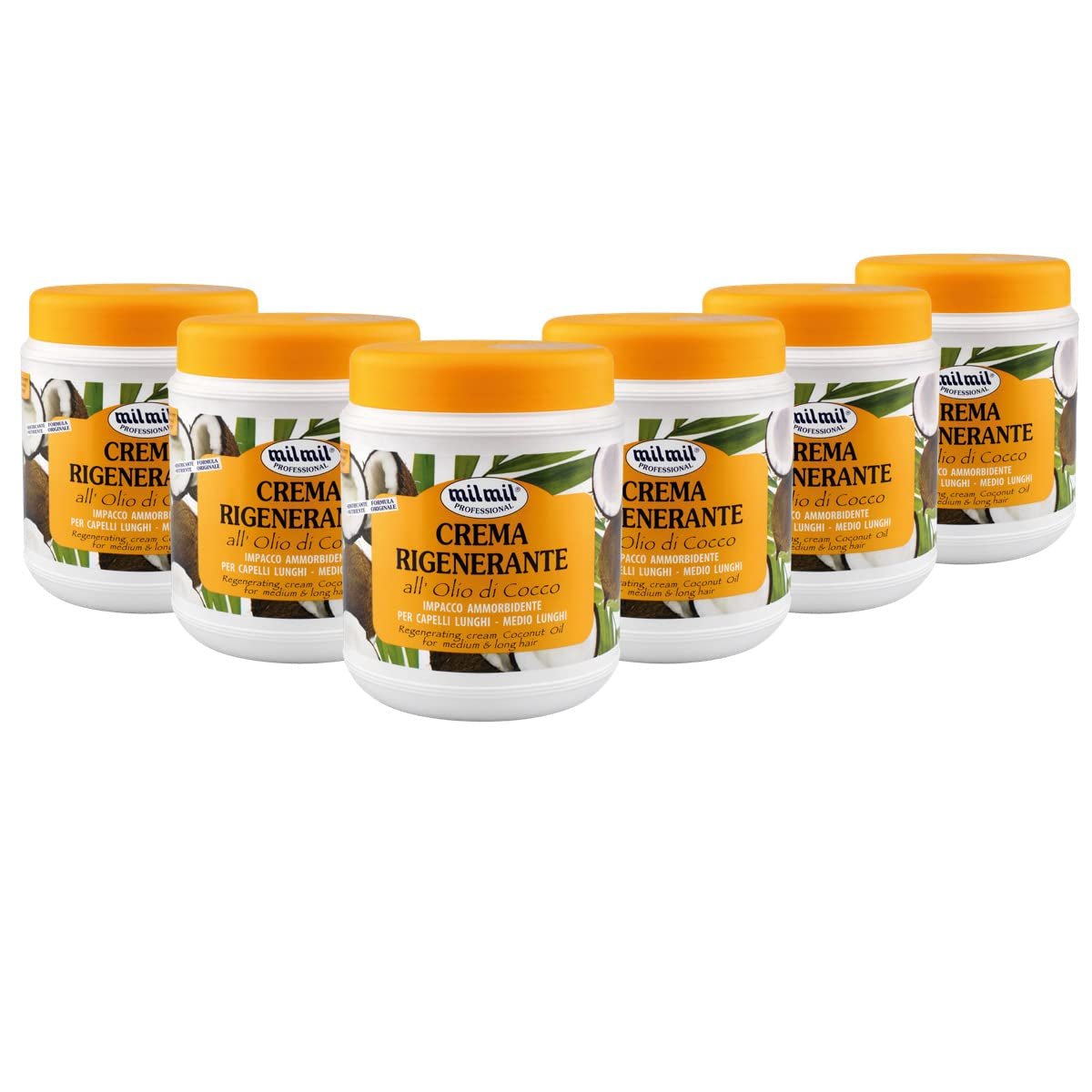 Mil Mil Crème Capillaire Régénérante Huile de Coco - 6000 ml Masque capillaire Naty Shop Titre par défaut