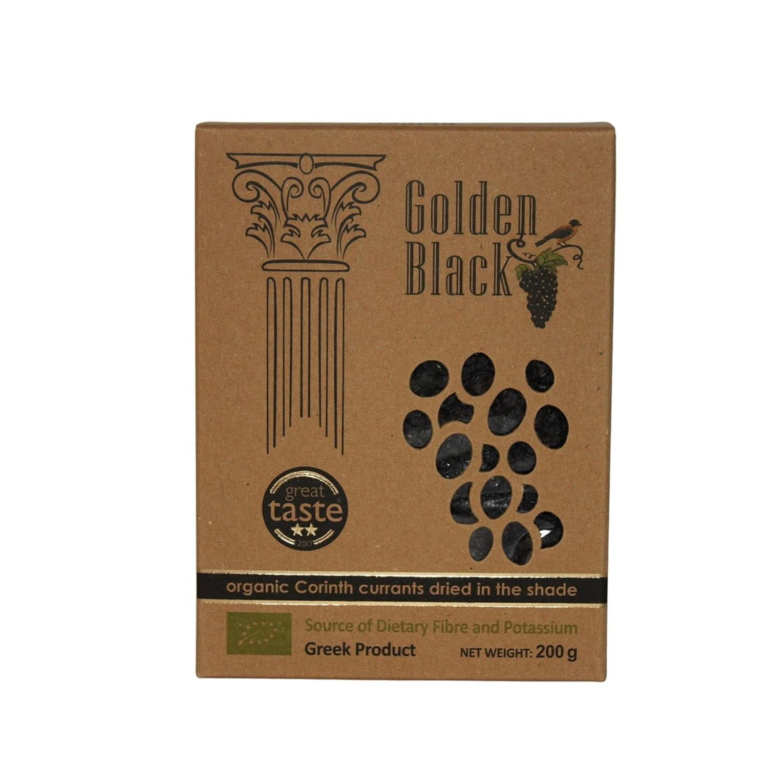 Raisins noirs grecs bio - groseilles, pack de 3 x 200 grammes Produits déshydratés Naty Shop Groseilles