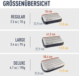 Sea to Summit - Oreiller de voyage Eros Down L - Ultraléger et gonflable - Matériau 10D - Oreiller en duvet de qualité supérieure - Antidérapant - Pour la randonnée et le camping - 42 X 28 X 12 cm - Gris - 95 G Naty Shop Oreillers de voyage