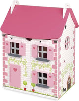 Janod Mademoiselle Maison de poupée en bois à 3 étages avec 11 accessoires, réplique de jouet, développe l'imagination, à partir de 3 ans, J06581
