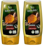 Biozentrale Miel d'acacia biologique | 350 g Miel Bio de fleurs d'acacia blanc | Idéal en tartinade Miel bio pour le thé | Alternative au miel en nid d'abeille (pack de 2)